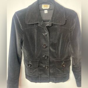 Talbots Black Velvet Blazer